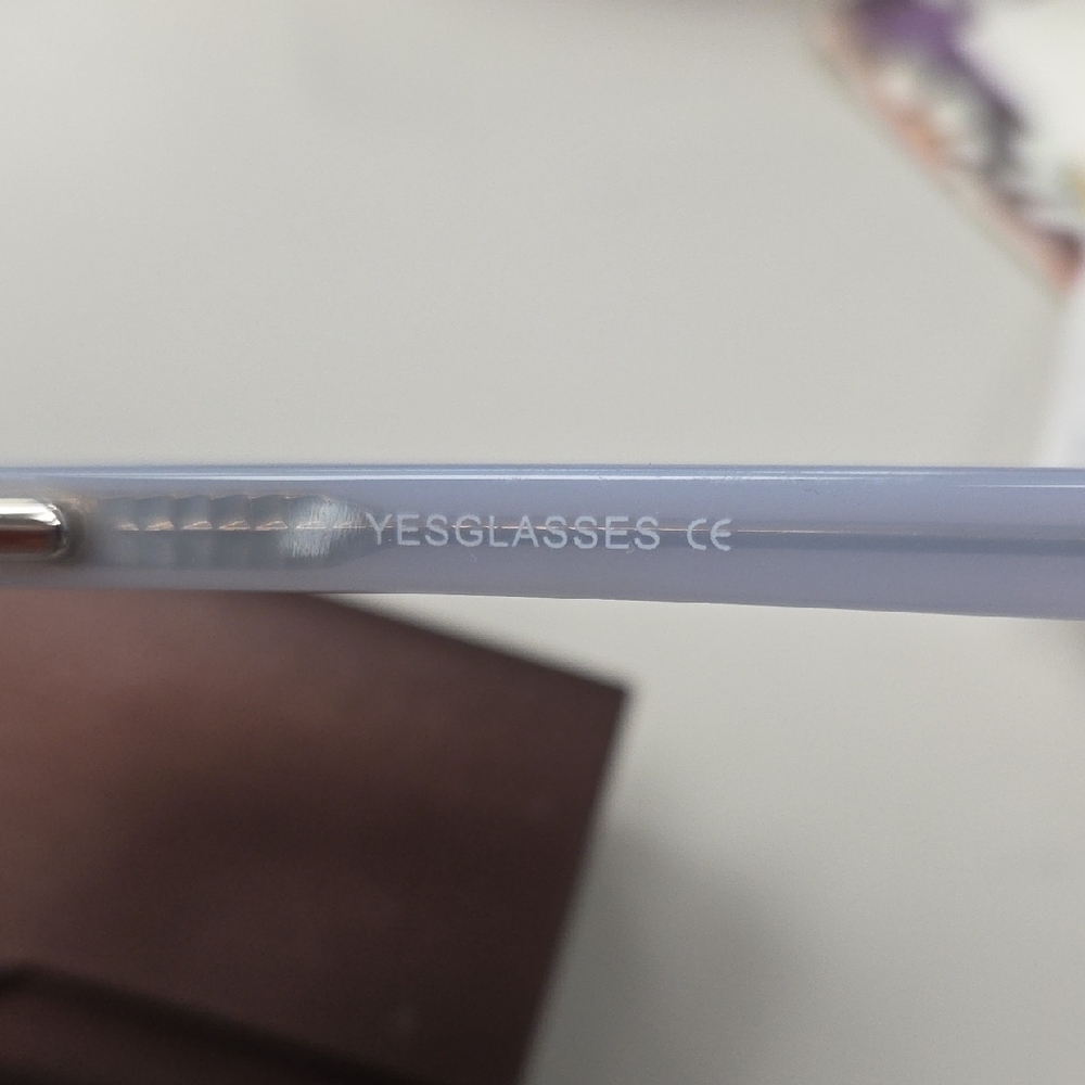 Yes- Elegant Light Blue Cat-Eye Glasses - Picture 2 of 5